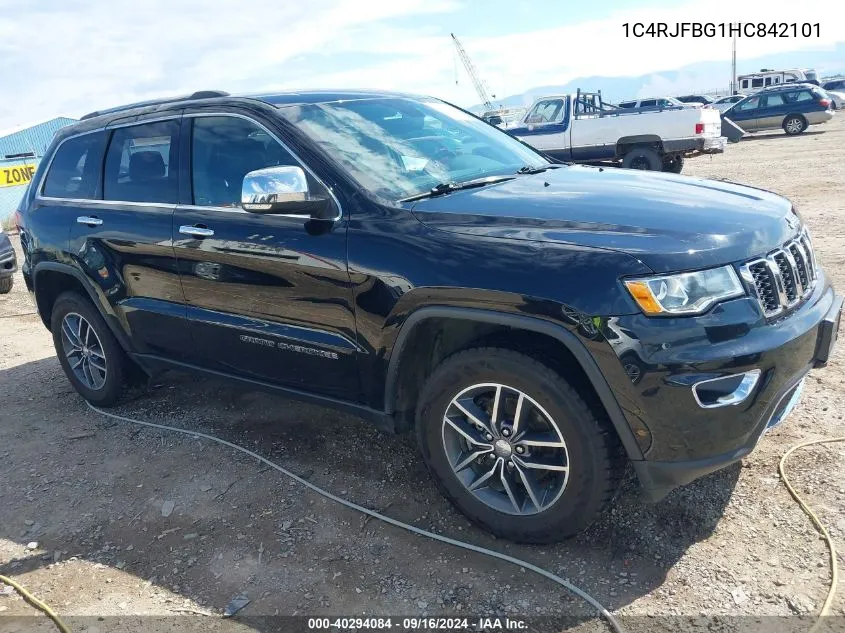 1C4RJFBG1HC842101 2017 Jeep Grand Cherokee Limited 4X4