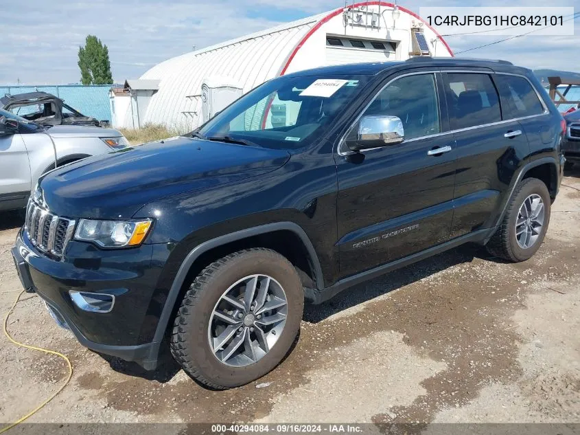 1C4RJFBG1HC842101 2017 Jeep Grand Cherokee Limited 4X4