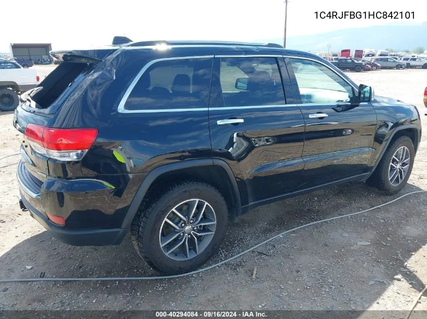 1C4RJFBG1HC842101 2017 Jeep Grand Cherokee Limited 4X4