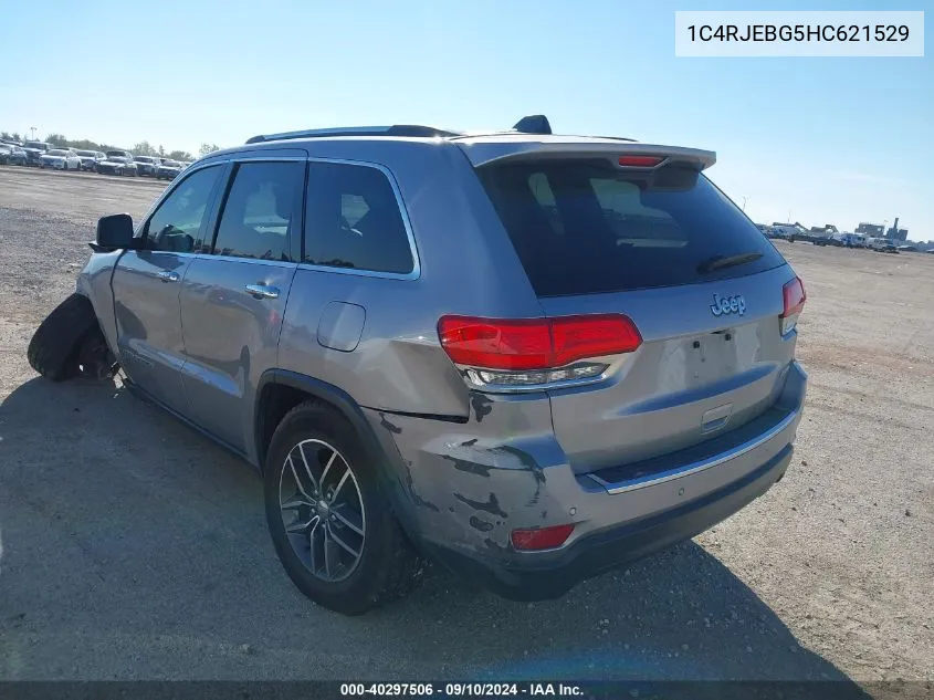 1C4RJEBG5HC621529 2017 Jeep Grand Cherokee Limited 4X2