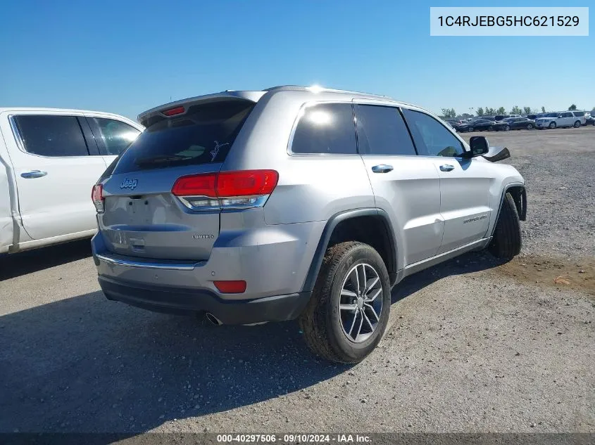 1C4RJEBG5HC621529 2017 Jeep Grand Cherokee Limited 4X2