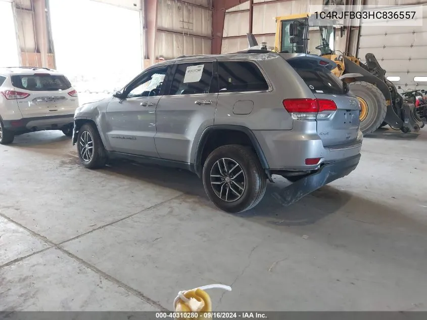 1C4RJFBG3HC836557 2017 Jeep Grand Cherokee Limited 4X4