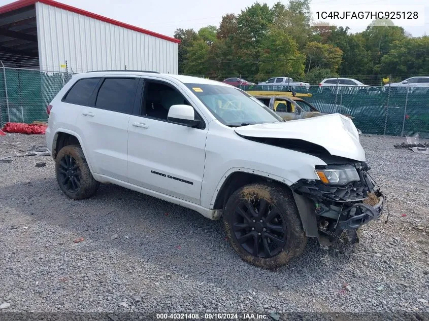 2017 Jeep Grand Cherokee Altitude 4X4 VIN: 1C4RJFAG7HC925128 Lot: 40321408