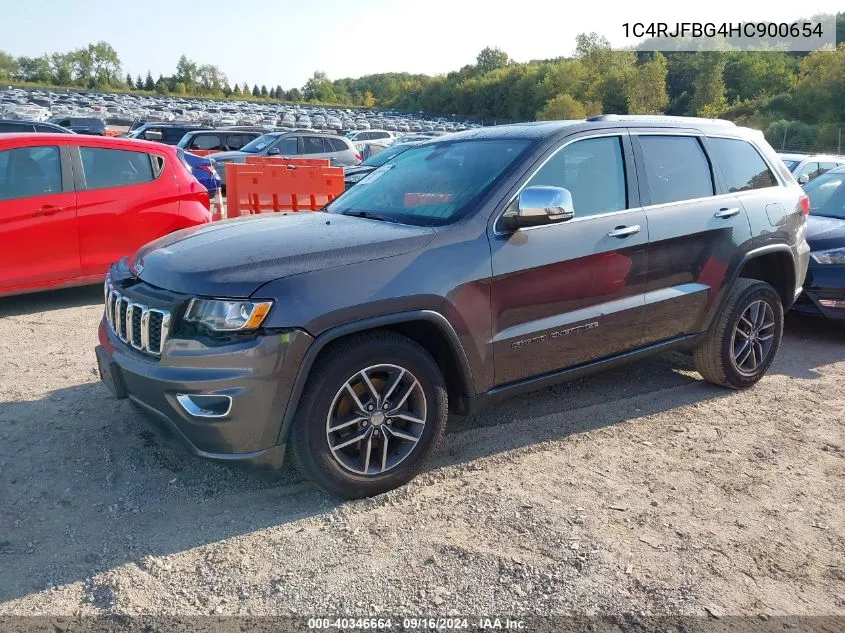 2017 Jeep Grand Cherokee Limited 4X4 VIN: 1C4RJFBG4HC900654 Lot: 40346664