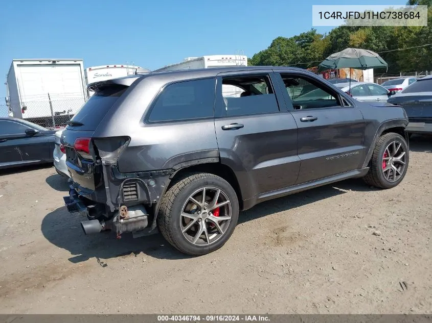 2017 Jeep Grand Cherokee Srt 4X4 VIN: 1C4RJFDJ1HC738684 Lot: 40346794