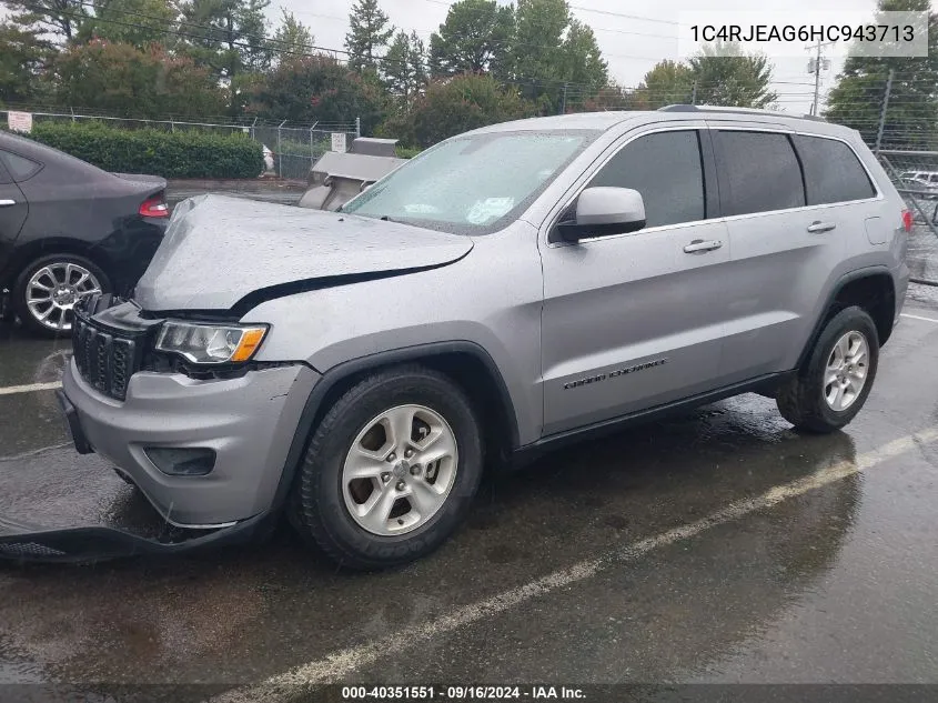 2017 Jeep Grand Cherokee Laredo 4X2 VIN: 1C4RJEAG6HC943713 Lot: 40351551