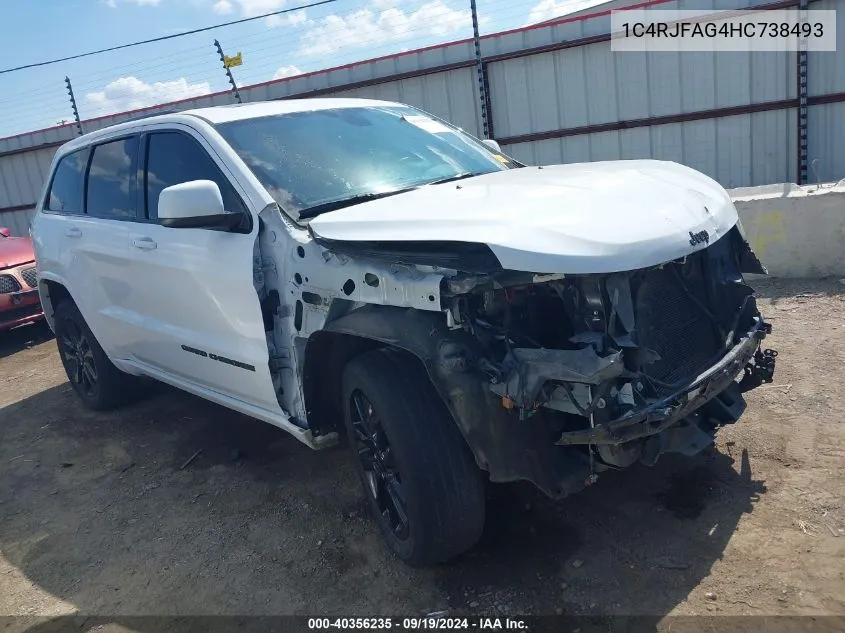 2017 Jeep Grand Cherokee Altitude 4X4 VIN: 1C4RJFAG4HC738493 Lot: 40356235