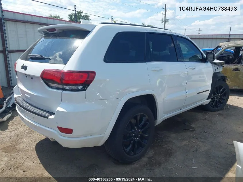 1C4RJFAG4HC738493 2017 Jeep Grand Cherokee Altitude 4X4