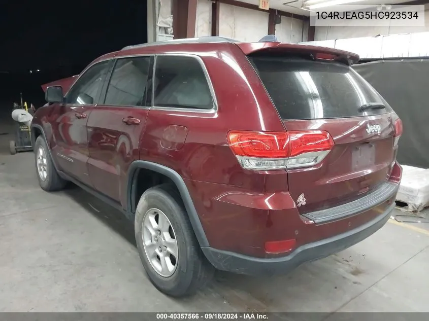 1C4RJEAG5HC923534 2017 Jeep Grand Cherokee Laredo