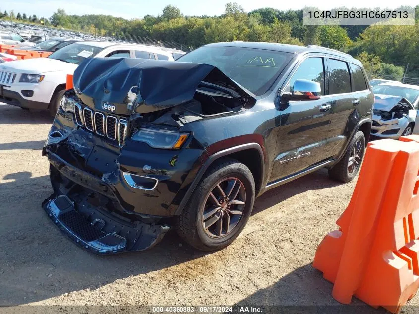 2017 Jeep Grand Cherokee Limited 4X4 VIN: 1C4RJFBG3HC667513 Lot: 40360883