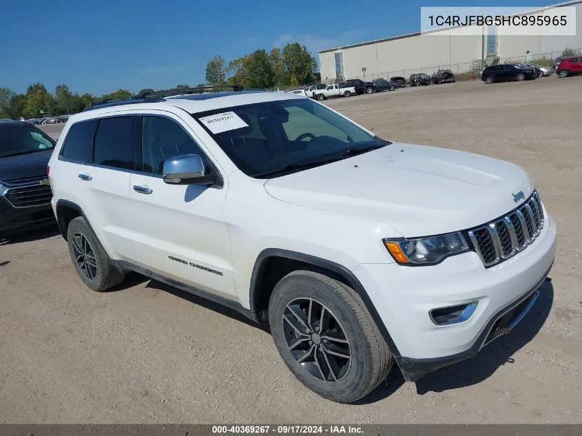 1C4RJFBG5HC895965 2017 Jeep Grand Cherokee Limited 4X4