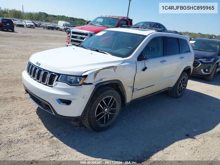 1C4RJFBG5HC895965 2017 Jeep Grand Cherokee Limited 4X4