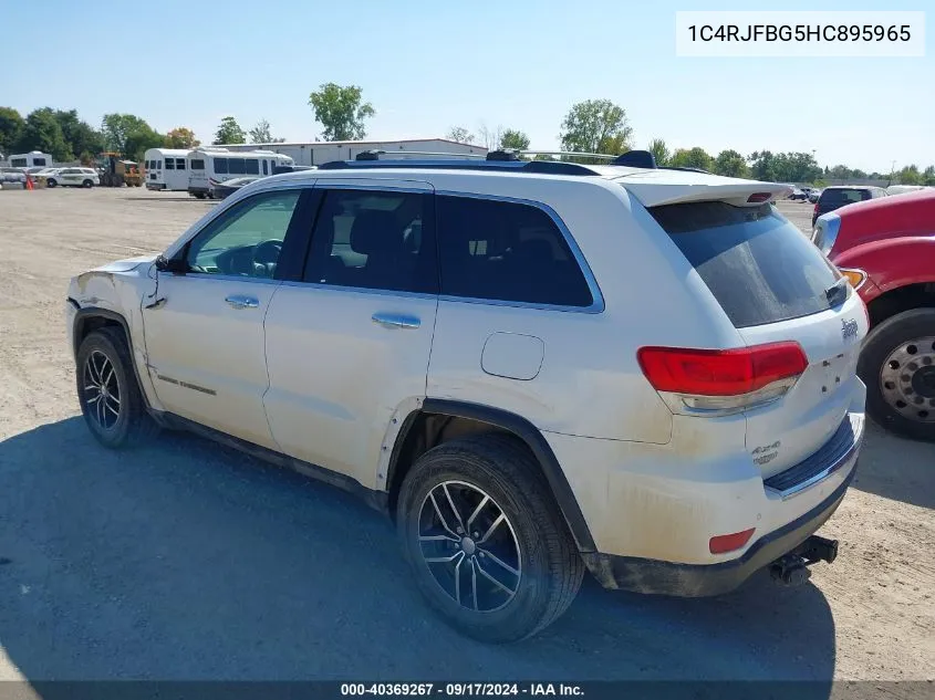 1C4RJFBG5HC895965 2017 Jeep Grand Cherokee Limited 4X4