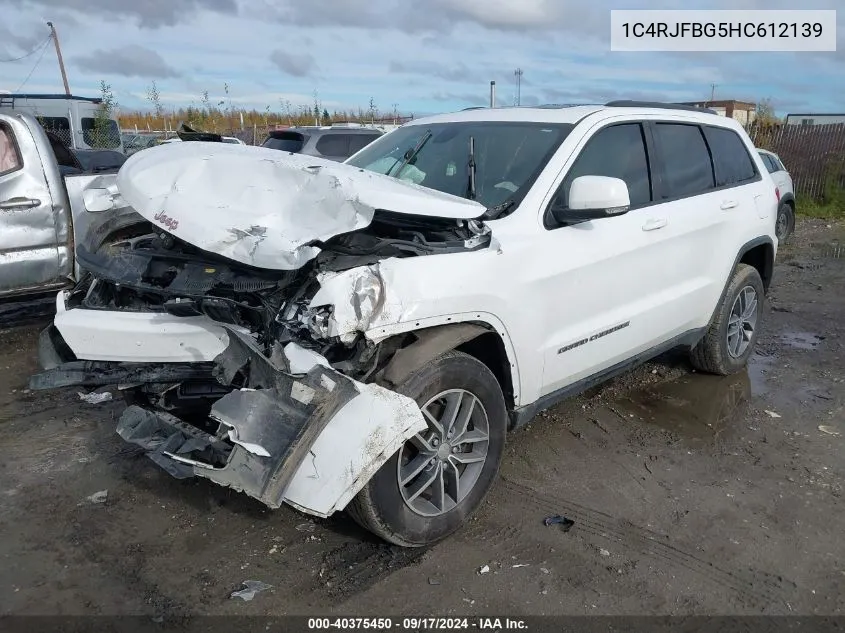 2017 Jeep Grand Cherokee Limited VIN: 1C4RJFBG5HC612139 Lot: 40375450