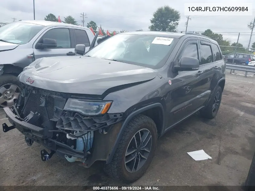 2017 Jeep Grand Cherokee Trailhawk 4X4 VIN: 1C4RJFLG7HC609984 Lot: 40375656