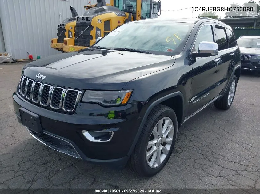 1C4RJFBG8HC750080 2017 Jeep Grand Cherokee Limited 4X4