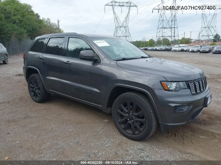 2017 Jeep Grand Cherokee Altitude 4X4 VIN: 1C4RJFAG7HC927400 Lot: 40382250