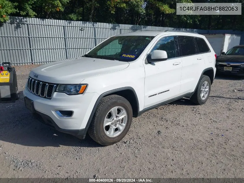 2017 Jeep Grand Cherokee Laredo 4X4 VIN: 1C4RJFAG8HC882063 Lot: 40400026