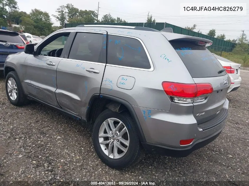 2017 Jeep Grand Cherokee Laredo VIN: 1C4RJFAG4HC826279 Lot: 40413853