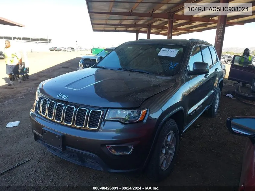 1C4RJFAG5HC938024 2017 Jeep Grand Cherokee Laredo