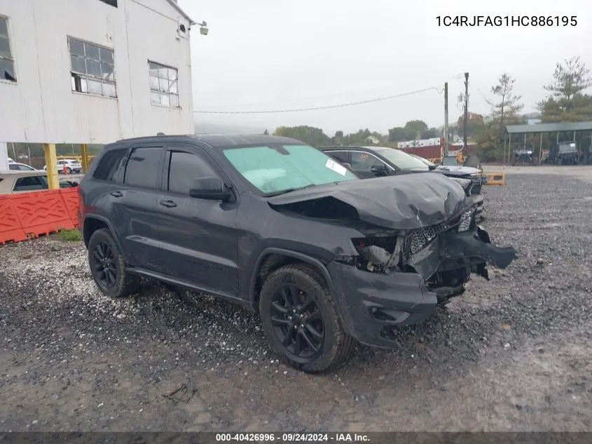 2017 Jeep Grand Cherokee Altitude 4X4 VIN: 1C4RJFAG1HC886195 Lot: 40426996