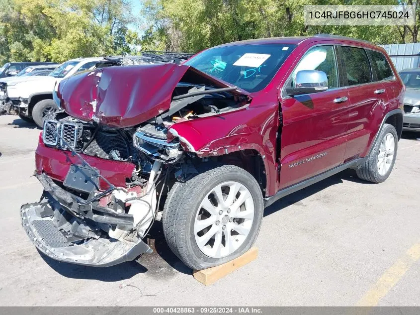 1C4RJFBG6HC745024 2017 Jeep Grand Cherokee Limited