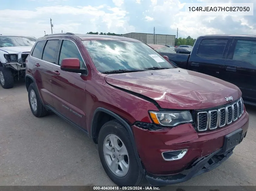 2017 Jeep Grand Cherokee Laredo 4X2 VIN: 1C4RJEAG7HC827050 Lot: 40430418