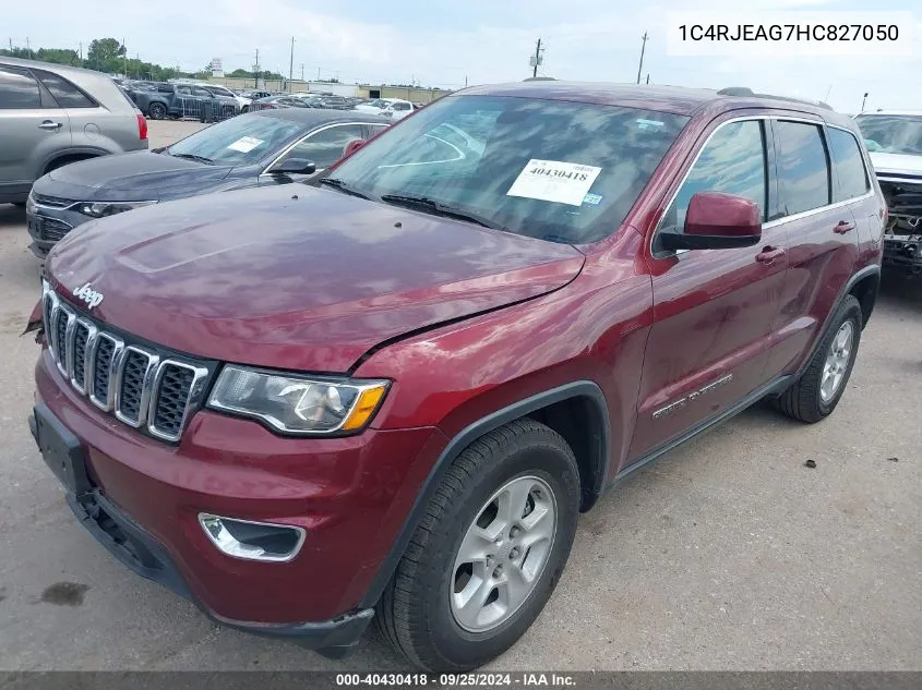 2017 Jeep Grand Cherokee Laredo 4X2 VIN: 1C4RJEAG7HC827050 Lot: 40430418