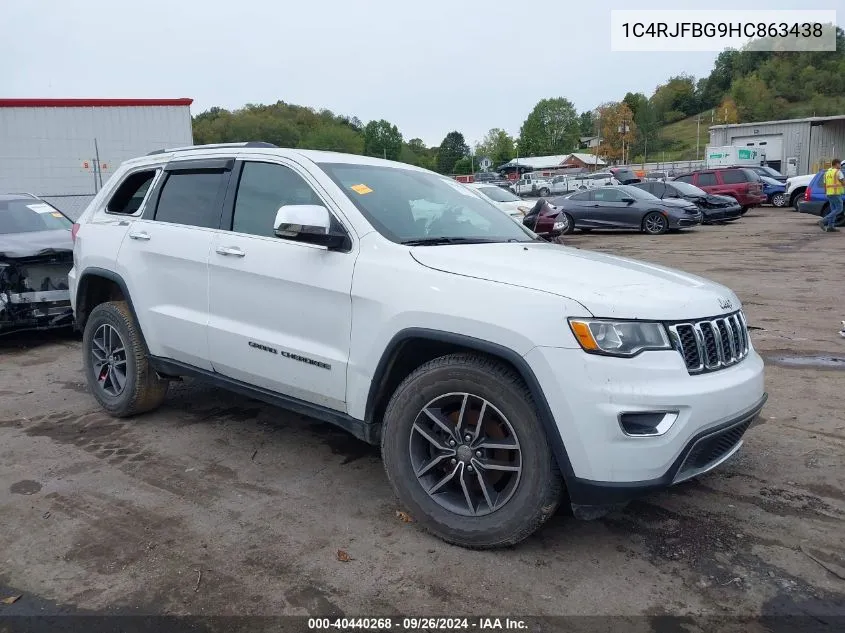 2017 Jeep Grand Cherokee Limited 4X4 VIN: 1C4RJFBG9HC863438 Lot: 40440268