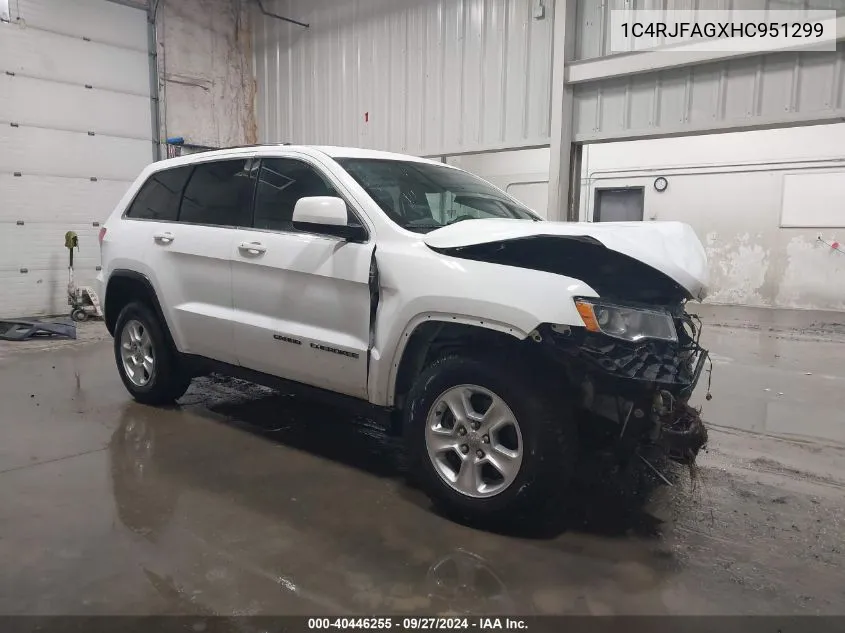 2017 Jeep Grand Cherokee Laredo 4X4 VIN: 1C4RJFAGXHC951299 Lot: 40446255