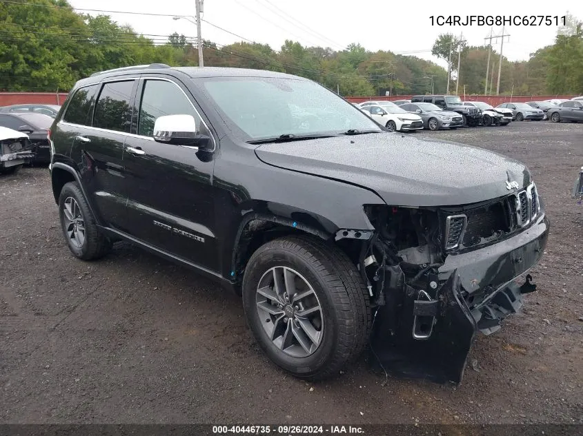 1C4RJFBG8HC627511 2017 Jeep Grand Cherokee Limited 4X4