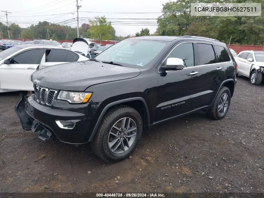 1C4RJFBG8HC627511 2017 Jeep Grand Cherokee Limited 4X4