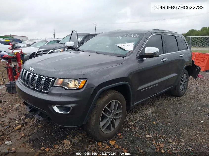 1C4RJEBG7HC622732 2017 Jeep Grand Cherokee Limited 4X2