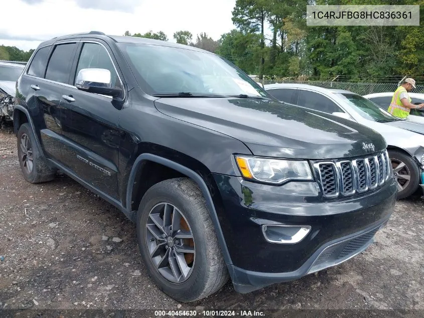 2017 Jeep Grand Cherokee Limited 4X4 VIN: 1C4RJFBG8HC836361 Lot: 40454630