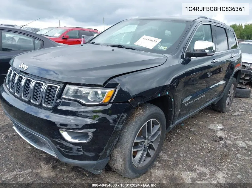 1C4RJFBG8HC836361 2017 Jeep Grand Cherokee Limited 4X4