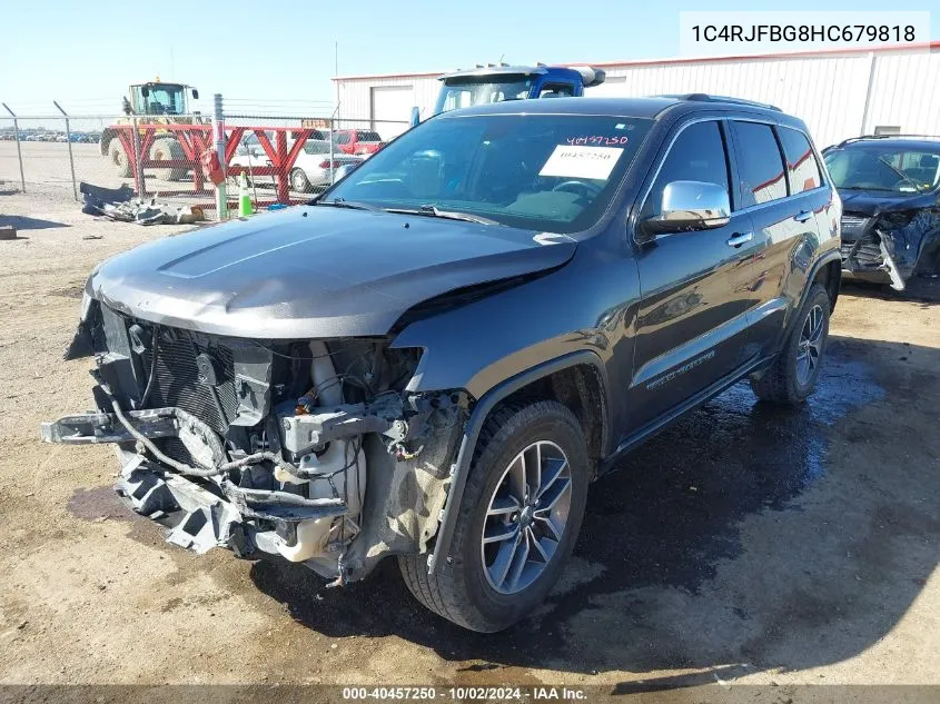 2017 Jeep Grand Cherokee Limited 4X4 VIN: 1C4RJFBG8HC679818 Lot: 40457250