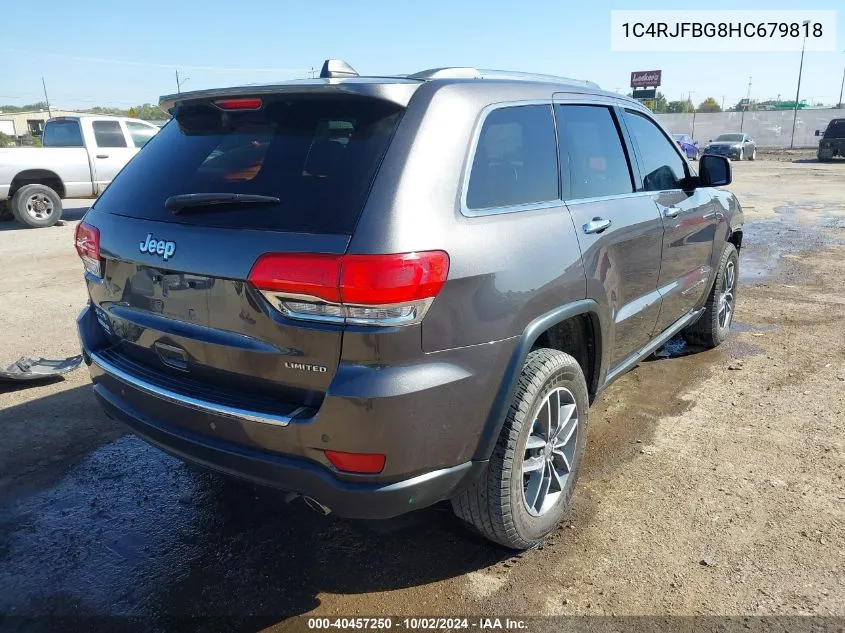 1C4RJFBG8HC679818 2017 Jeep Grand Cherokee Limited 4X4