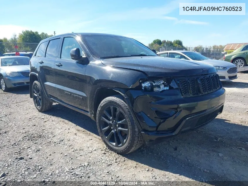 2017 Jeep Grand Cherokee Altitude 4X4 VIN: 1C4RJFAG9HC760523 Lot: 40461629