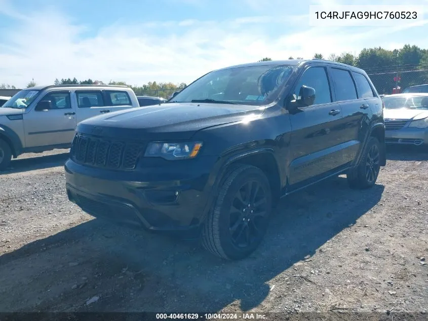 2017 Jeep Grand Cherokee Altitude 4X4 VIN: 1C4RJFAG9HC760523 Lot: 40461629