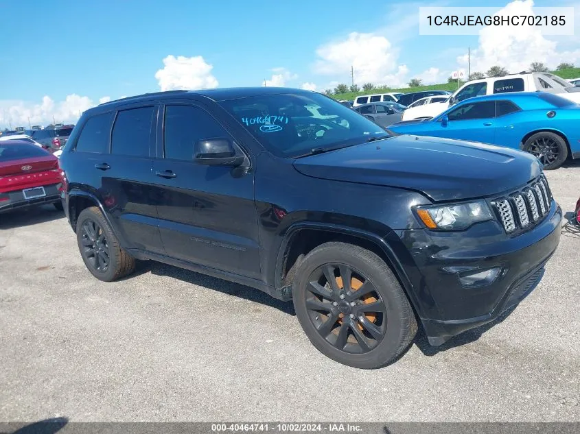 2017 Jeep Grand Cherokee Altitude 4X2 VIN: 1C4RJEAG8HC702185 Lot: 40464741