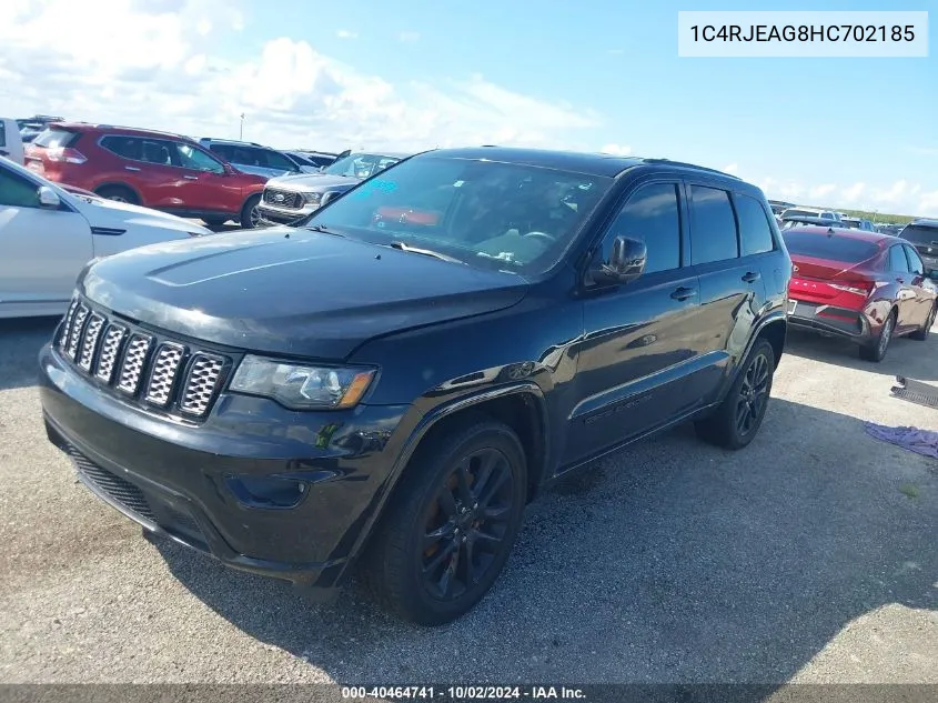 1C4RJEAG8HC702185 2017 Jeep Grand Cherokee Altitude 4X2