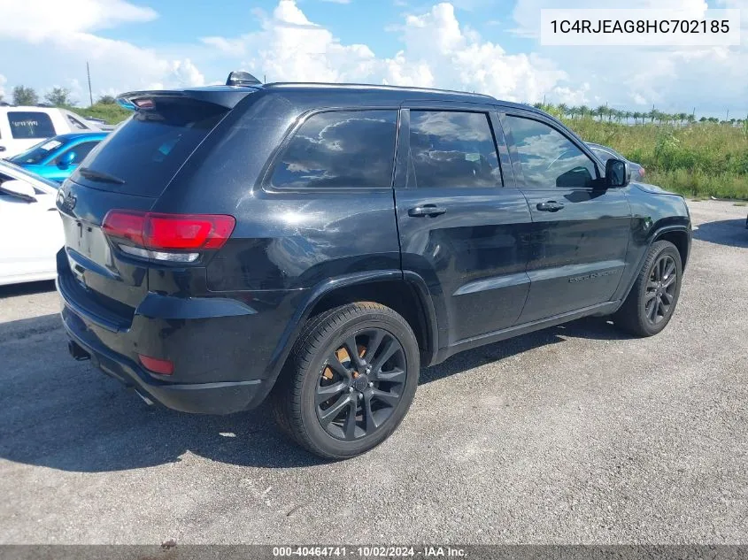 2017 Jeep Grand Cherokee Altitude 4X2 VIN: 1C4RJEAG8HC702185 Lot: 40464741