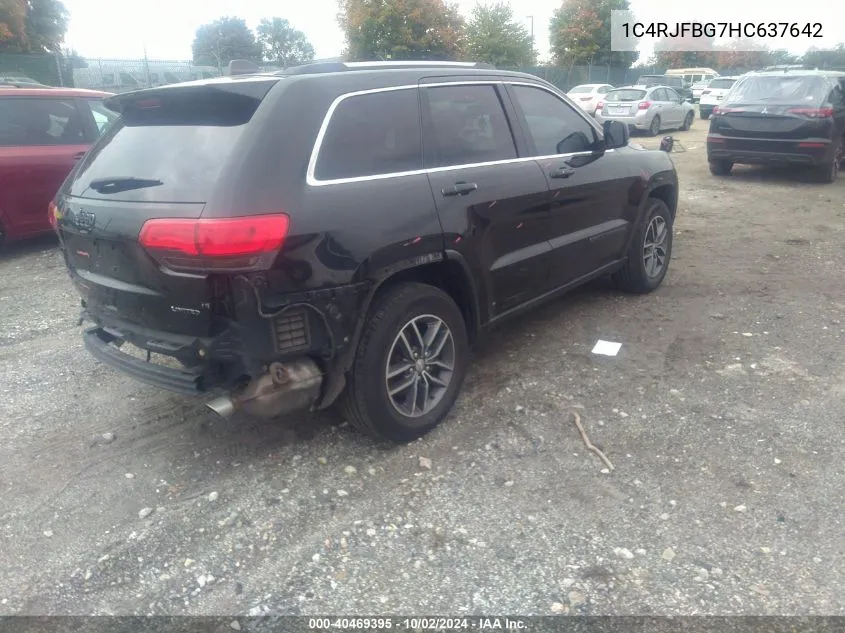 2017 Jeep Grand Cherokee Limited 4X4 VIN: 1C4RJFBG7HC637642 Lot: 40469395