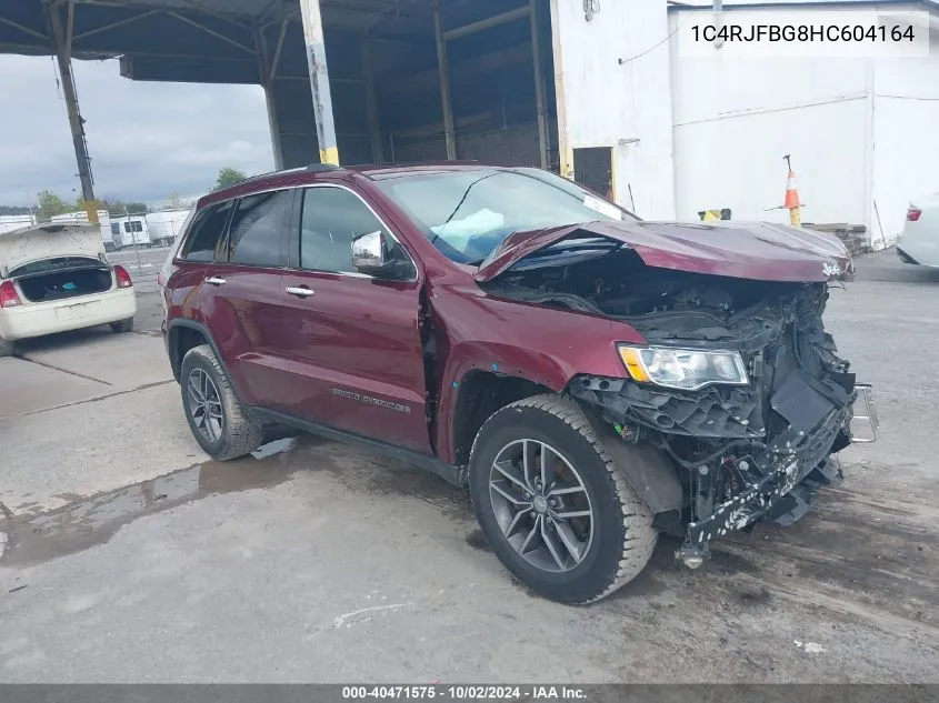 1C4RJFBG8HC604164 2017 Jeep Grand Cherokee Limited 4X4