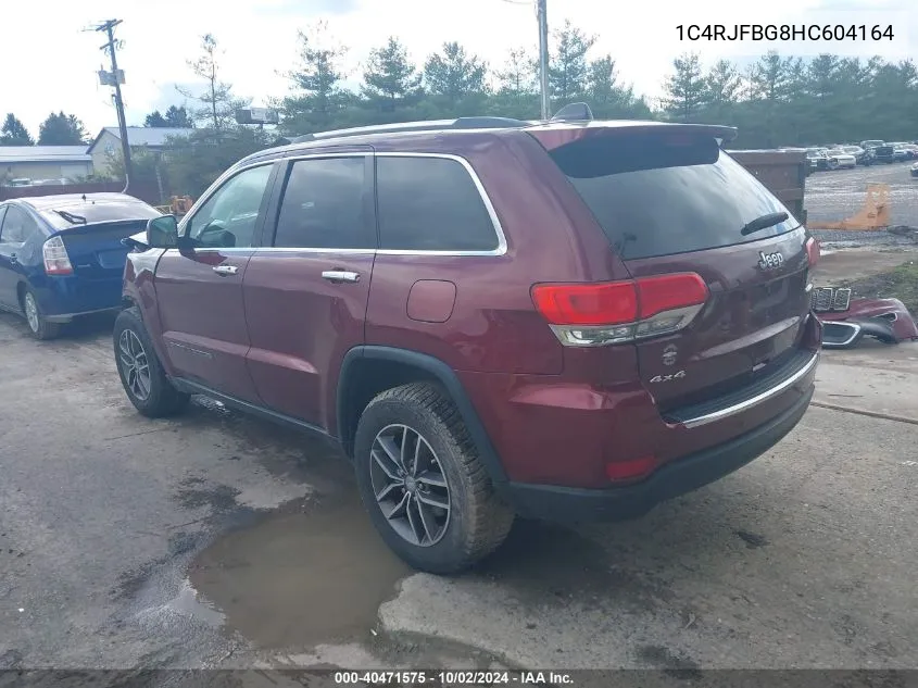 1C4RJFBG8HC604164 2017 Jeep Grand Cherokee Limited 4X4