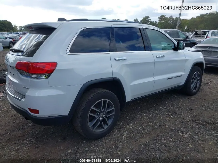 1C4RJFBG2HC865029 2017 Jeep Grand Cherokee Limited 4X4