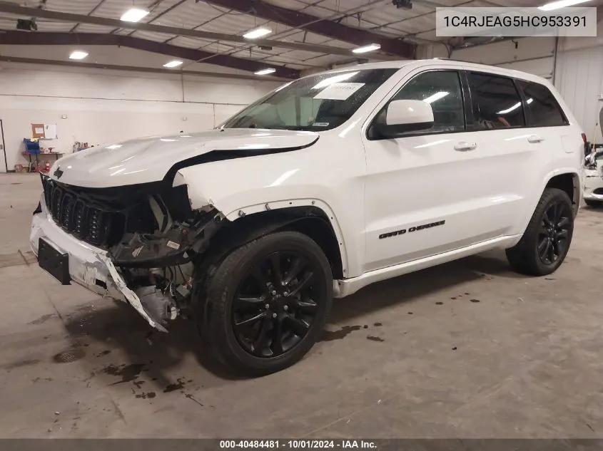 1C4RJEAG5HC953391 2017 Jeep Grand Cherokee Altitude 4X2