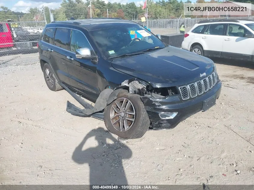 2017 Jeep Grand Cherokee Limited 4X4 VIN: 1C4RJFBG0HC658221 Lot: 40499349