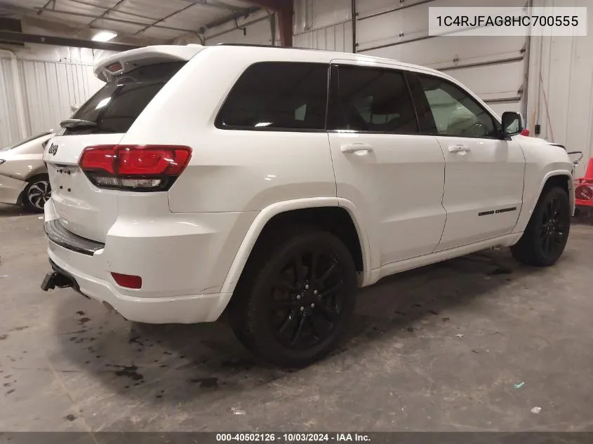 1C4RJFAG8HC700555 2017 Jeep Grand Cherokee Altitude 4X4