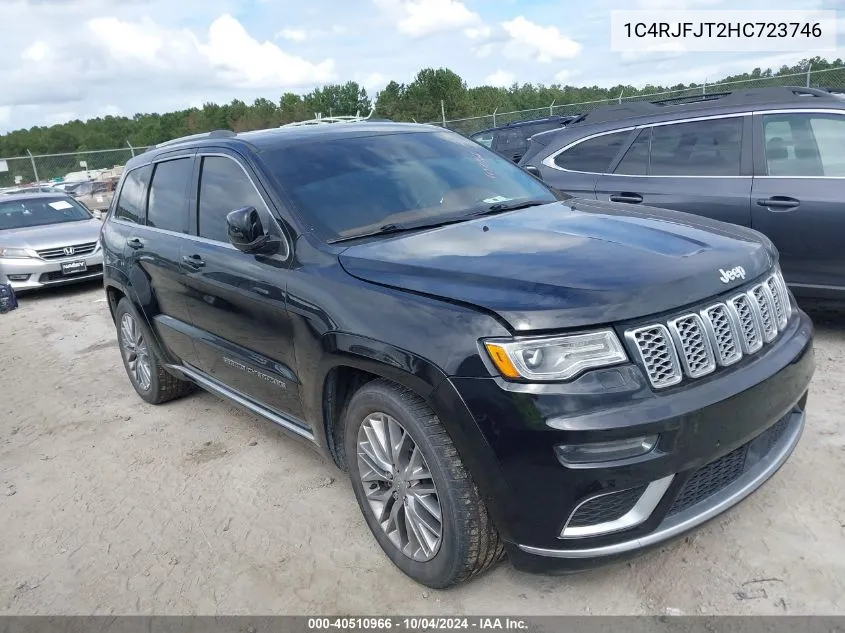 2017 Jeep Grand Cherokee Summit 4X4 VIN: 1C4RJFJT2HC723746 Lot: 40510966